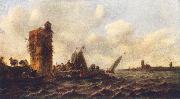 Jan van Goyen A View on the Maas near Dordrecht china oil painting artist